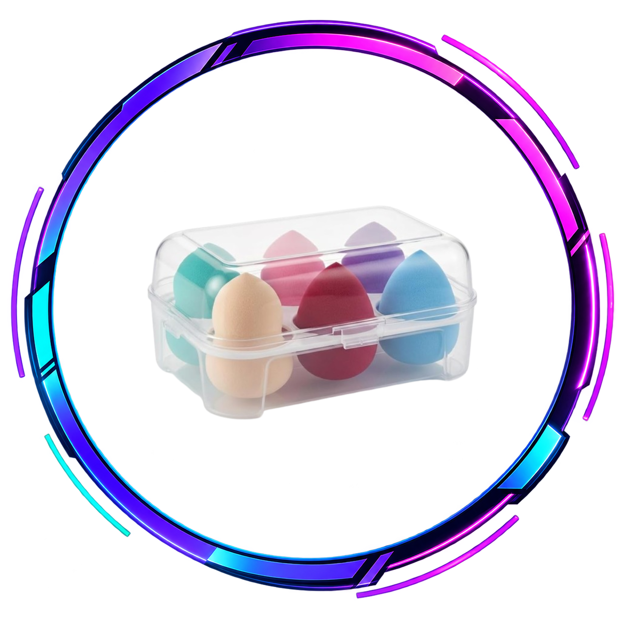 6-Piece Beauty Blender Set With Storage box