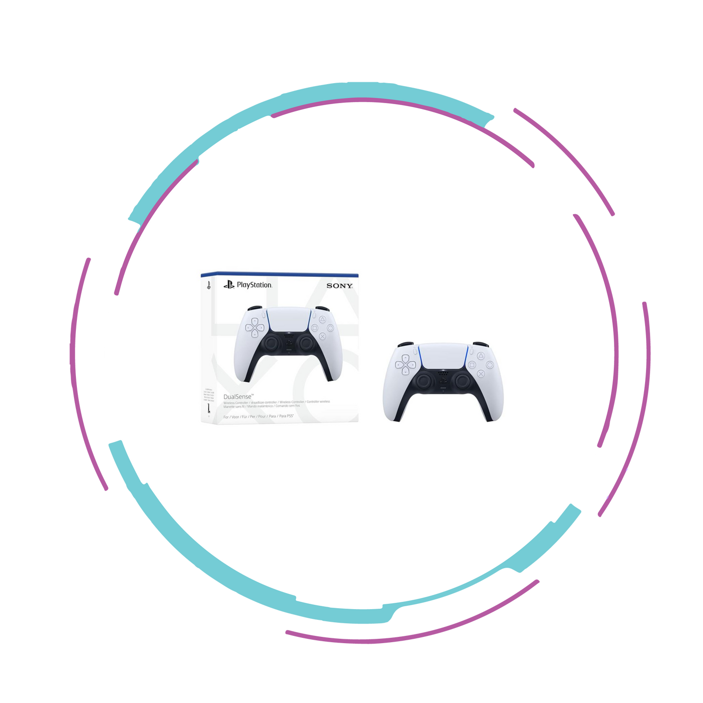 Playstation 5 Dualsense Controller - Glacier White (PS5)