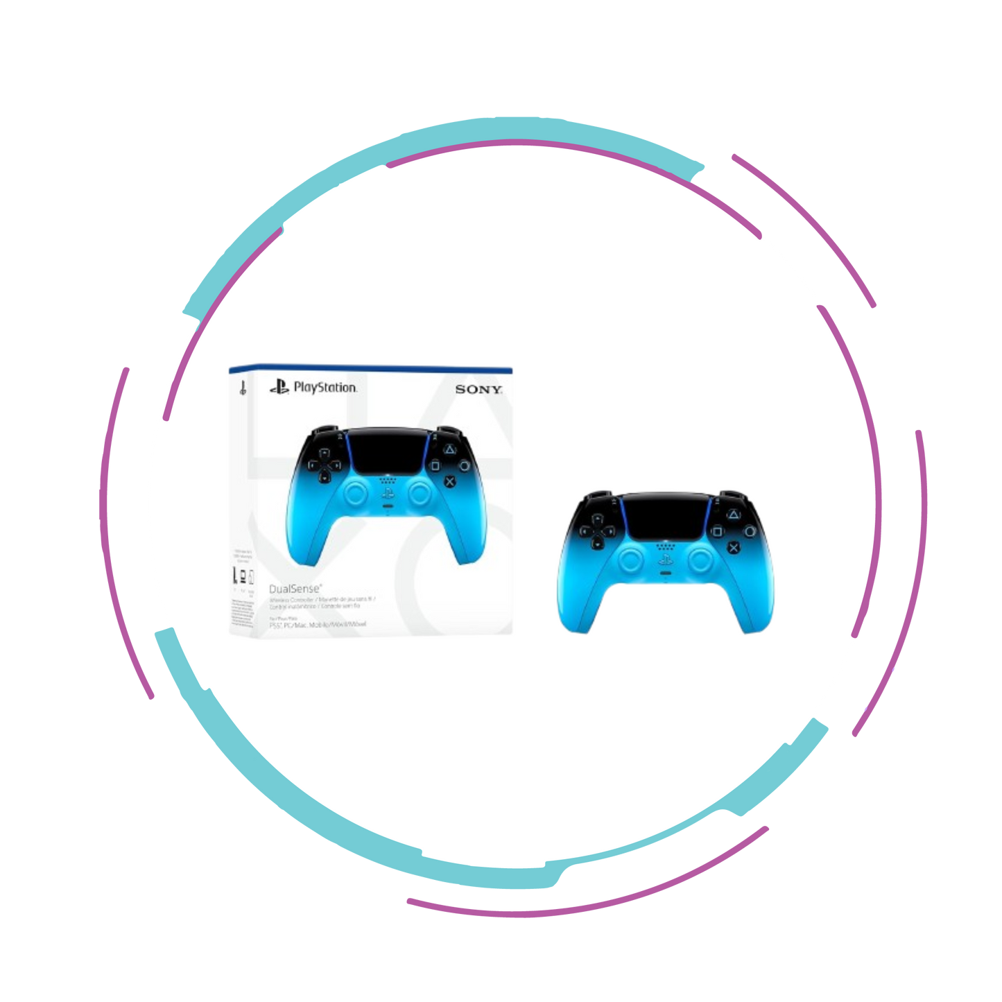 PlayStation 5 (PS5) DualSense Wireless Controller - Rhythm Blue