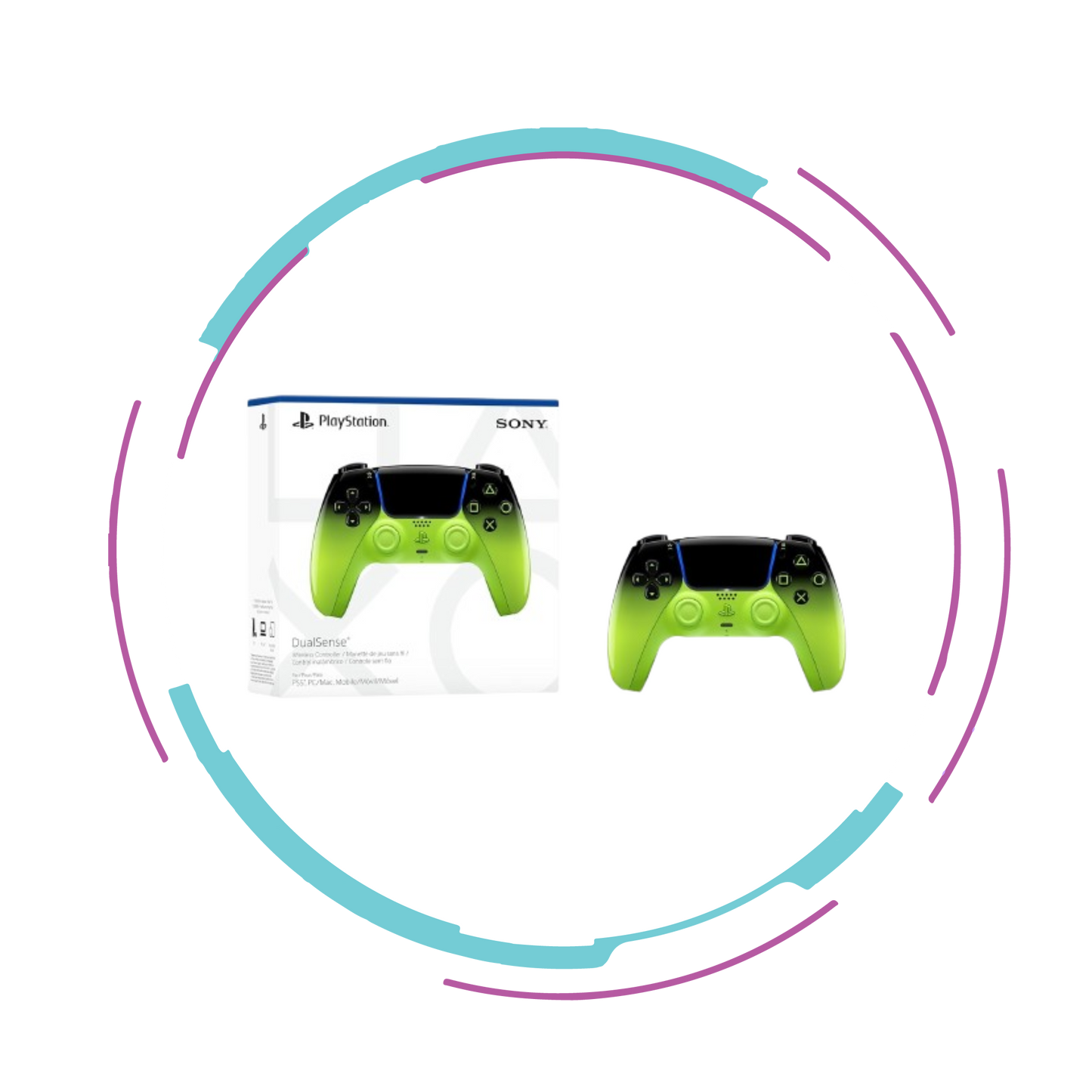 PlayStation 5 (PS5) DualSense Wireless Controller - Remix Green