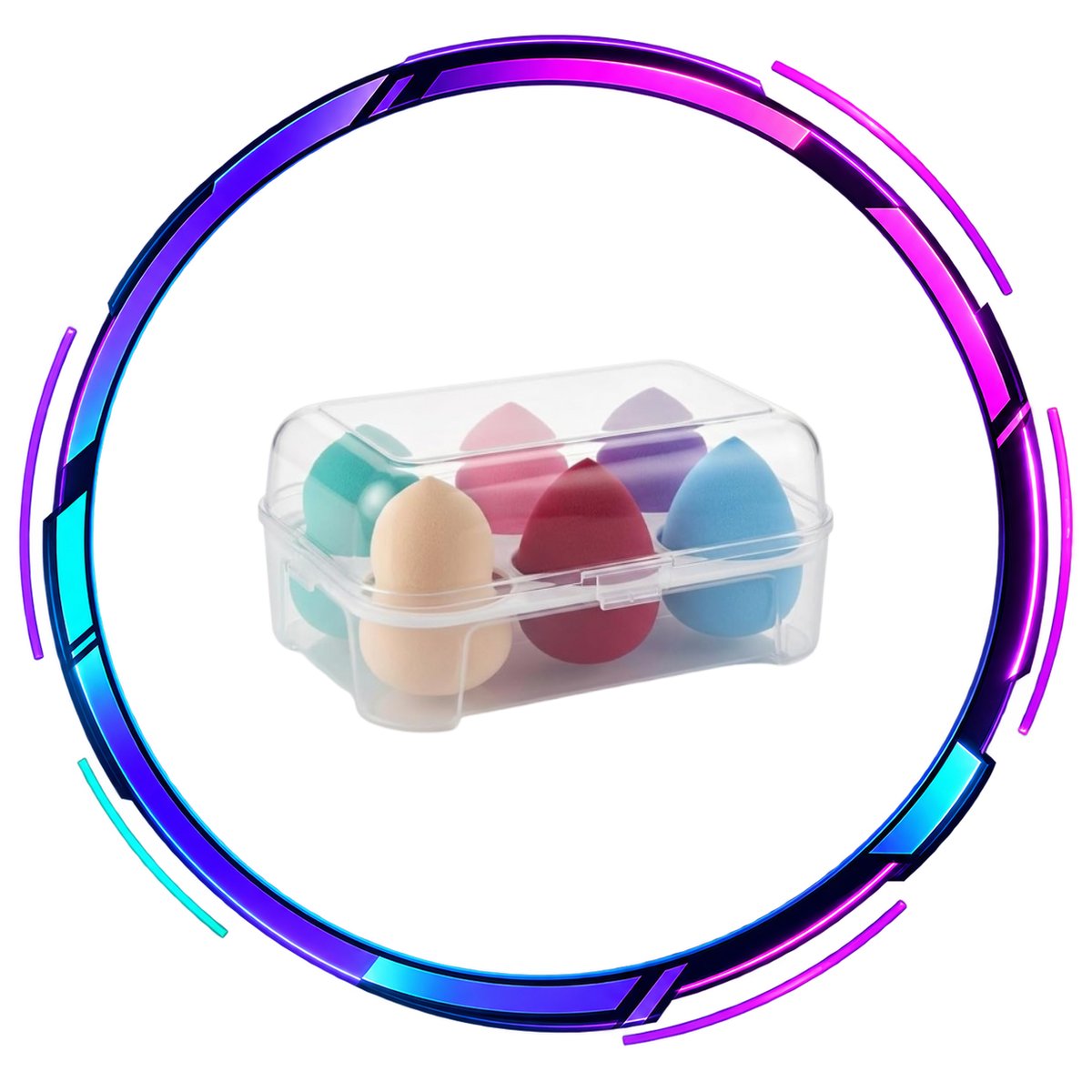 6-Piece Beauty Blender Set With Storage box